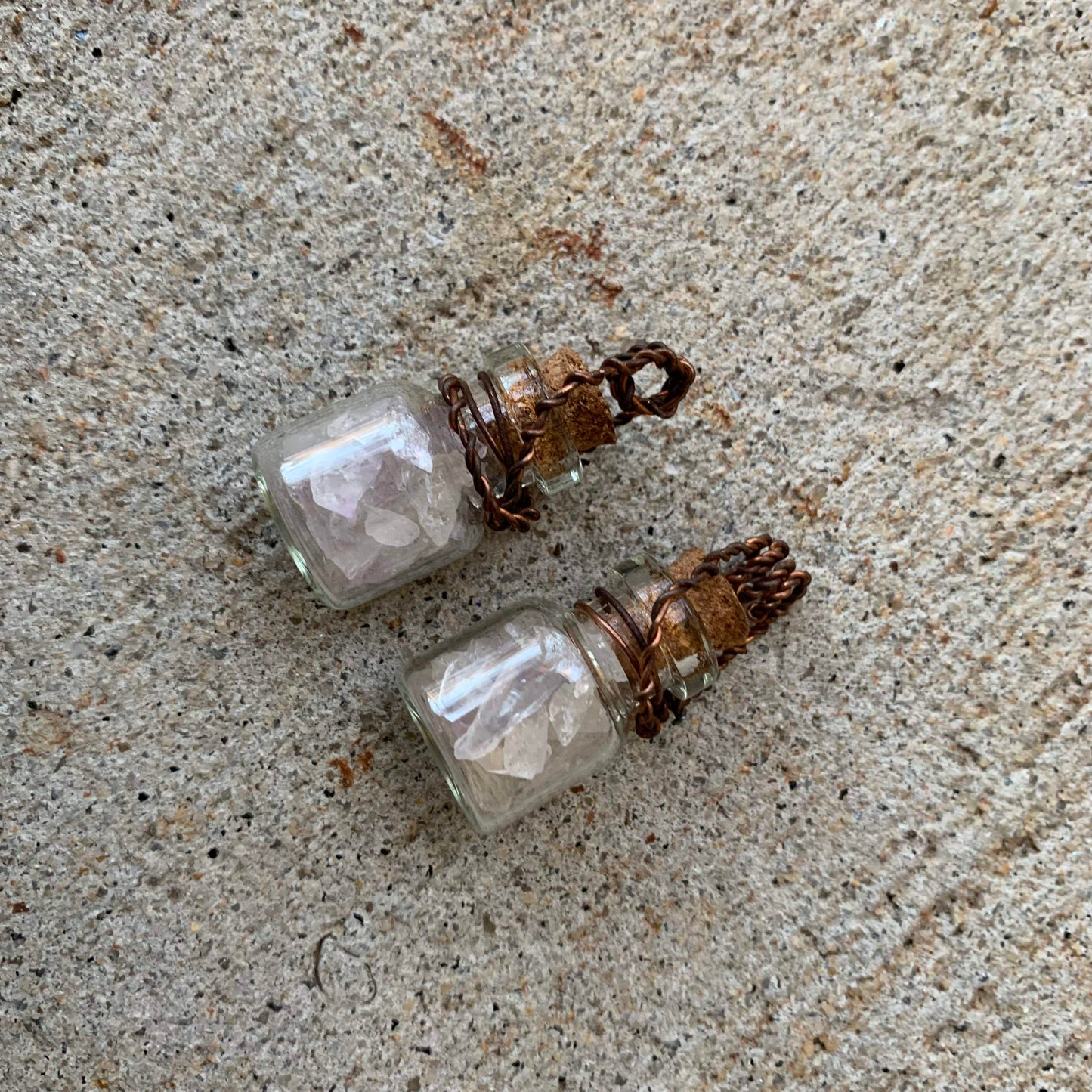Quartz Bottle Necklaces