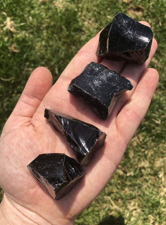 Black Obsidian Crystal Pairs For Protection