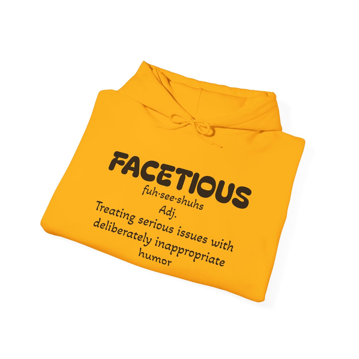 "Facetious" Hooded Sweatshirt