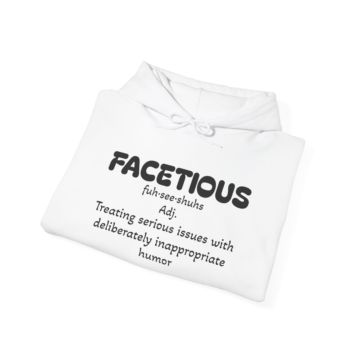 "Facetious" Hooded Sweatshirt