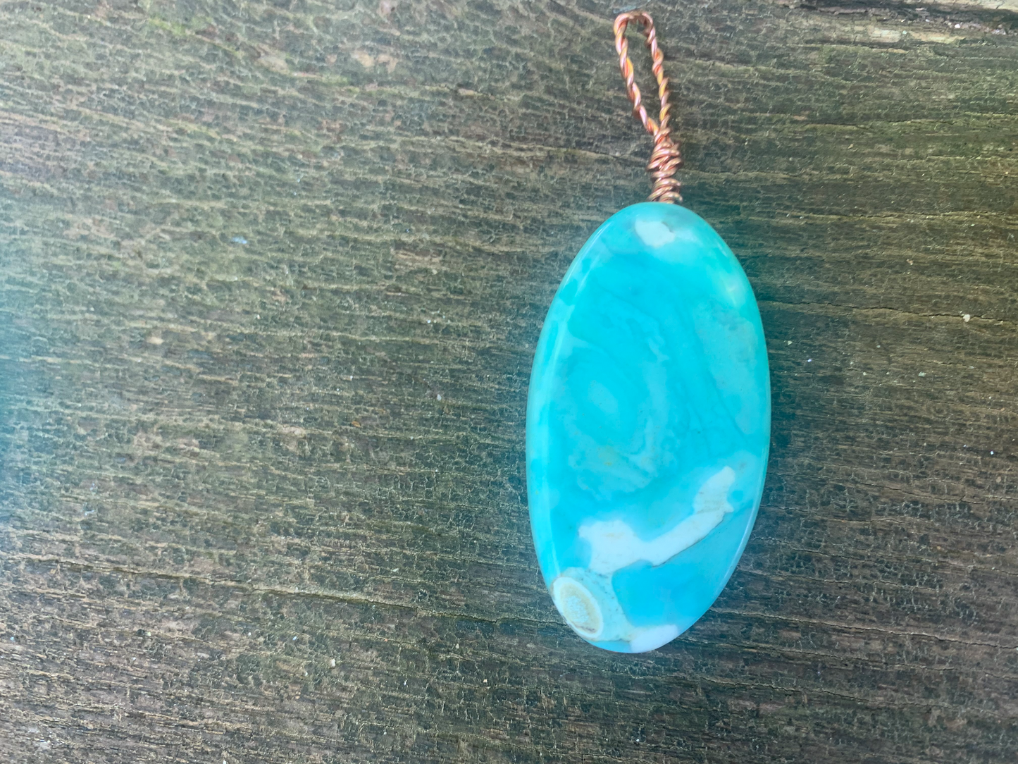 Blue Imperial Jasper Pendant