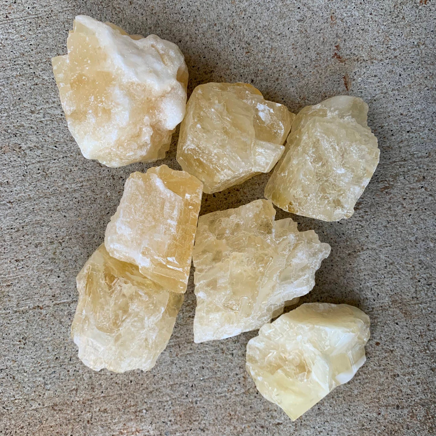 Yellow Calcite Crystals