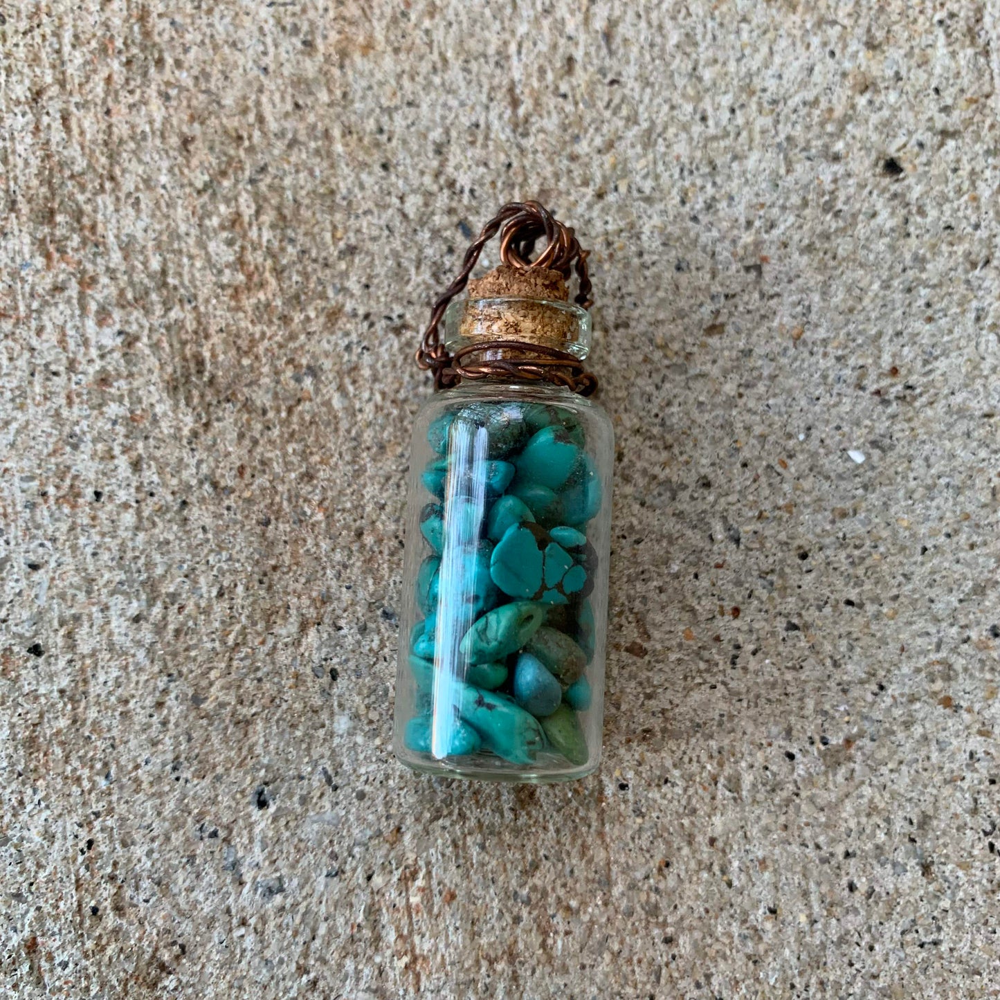 Turquoise Bottle Necklace