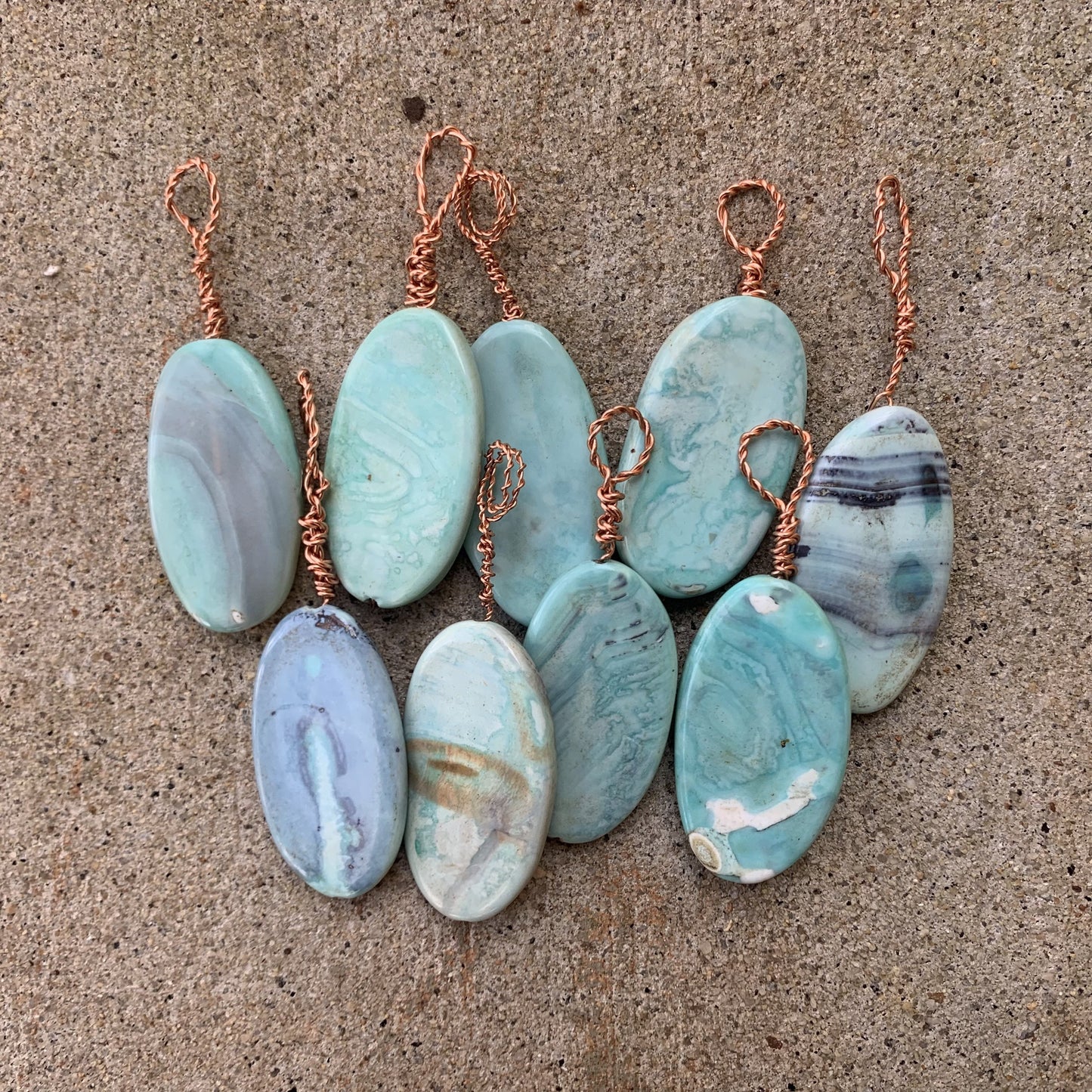 Blue Imperial Jasper Pendant