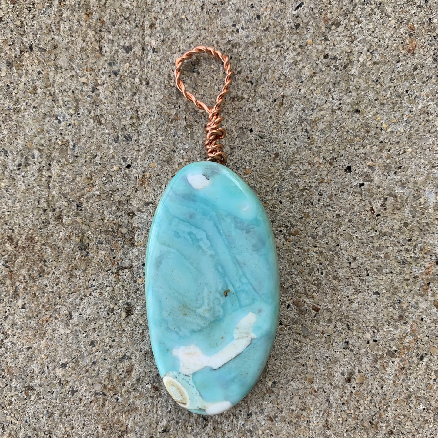 Blue Imperial Jasper Pendant