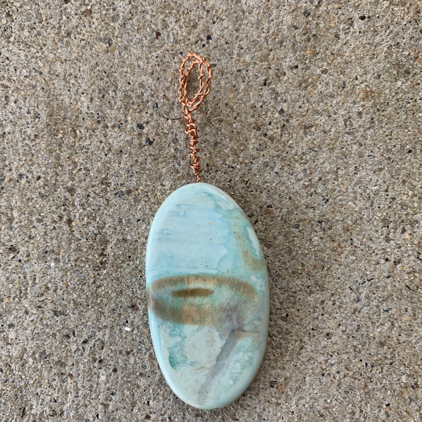 Blue Imperial Jasper Pendant