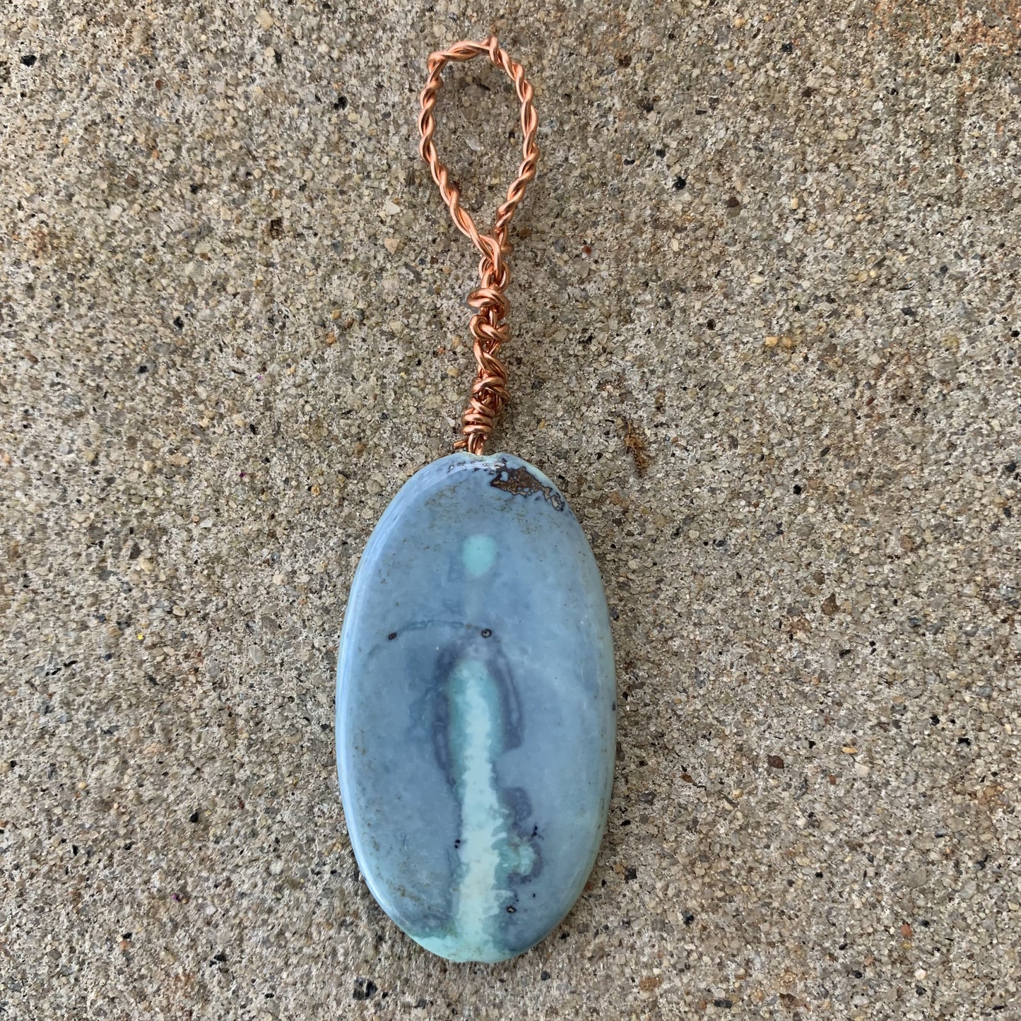 Blue Imperial Jasper Pendant